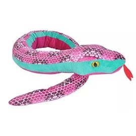 Wild Republic - Honeycomb Pink Giant Stuffed Snake - 54"