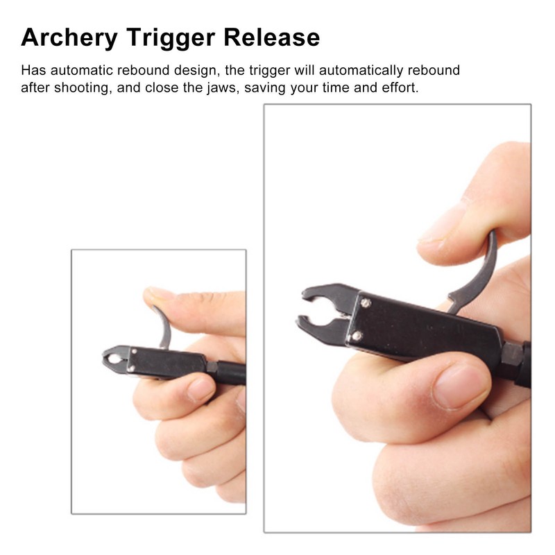 Archery Trigger Release Aids Wrist Strap Bow Trigger 360 Degree