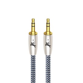 Impeto 1 m Aux Cable 3.5 mm Audio Cable - 6N OFC Jack Cable for Stereos, Laptop, Smartphone, Tablet, TV, HiFi Receiver - OD: 6.5 mm