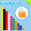 SpriteGru 300PCS Math Linking Cubes, Math Cubes Manipulative Connecting and