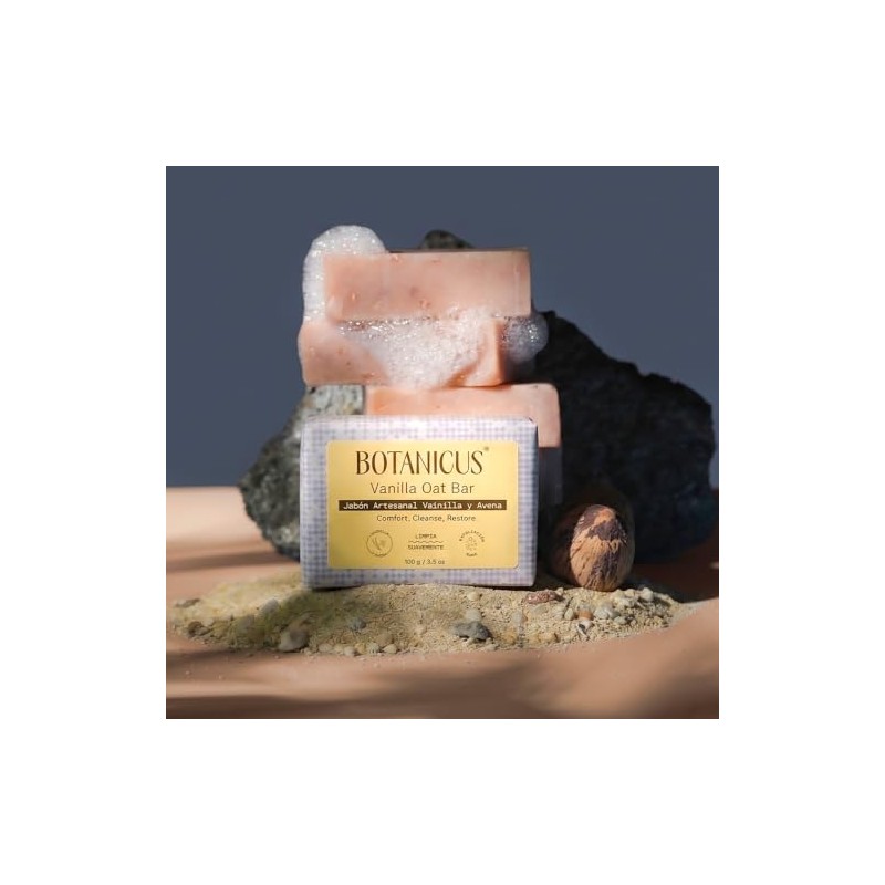 Botanicus Pack de 3 Jabones Naturales Artesanales Lavanda, Vainilla, Rosas