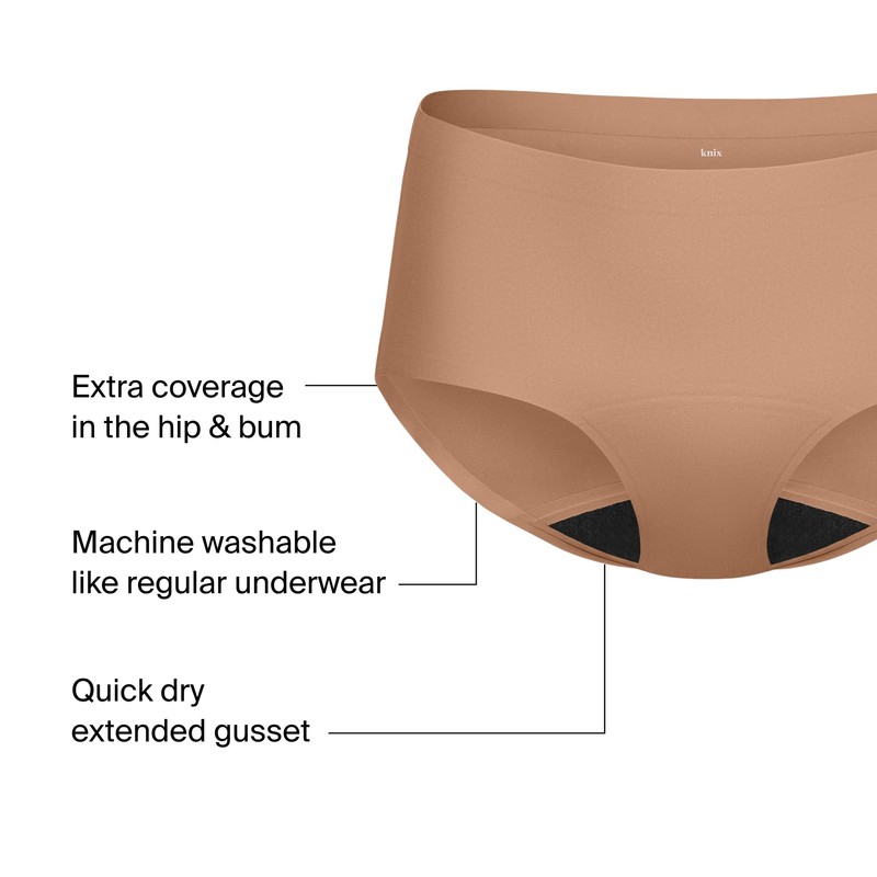 KNIX Women Leakproof Period Underwear Boyshort – Heavy Flow Protection,