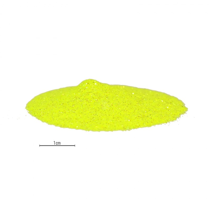 Metal Flakes Neon Yellow Size S (Small)
