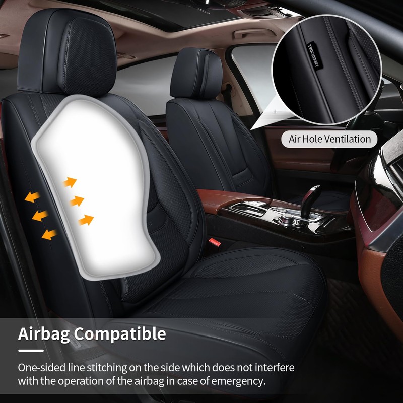 truckerset Car Seat Covers, Leather Seat Covers for Cars Full