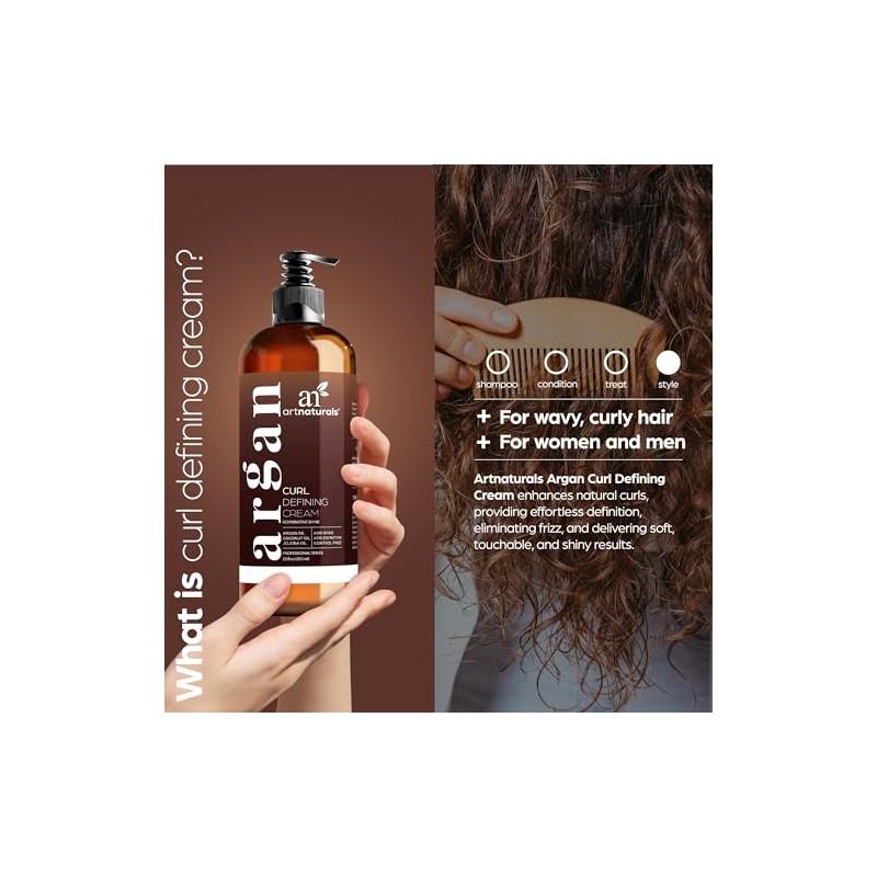 ArtNaturals Curl Defining Cream - (12 Fl Oz / 355ml)