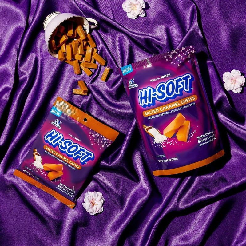 HI-SOFT Salted Caramel Chews, 5 Stand Up Pouches - Soft,