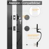Cerradura Banna Puerta Principal Negra Aleación De Zinc Extensible 60