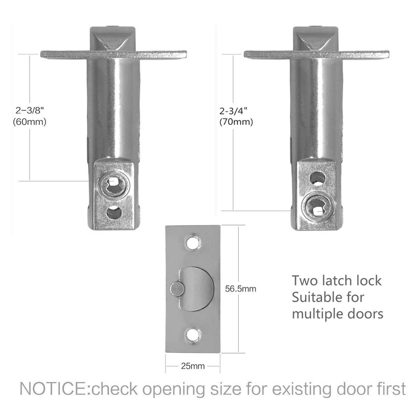 Spotact Mechanical Keyless Door Lock 6 Code Latch Lock 2-3/8''
