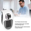500W Black and White Mini Electric Heater Portable Wall Mounted