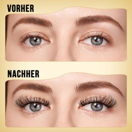 Quewel Individual Eyelashes, 320 Pieces, Individual Eyelashes for Eye Make-up, 40D 0.07 C Curl, Mix 12–18 mm, Artificial Eyelashes, DIY Cluster Eyelashes, Reusable Eyelash Clusters (40D-C-12-18)