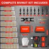 WOBANK Rivet Nut Tool Kit, 8" One Handed Rivnut Tool