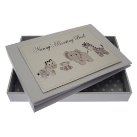 White Cotton Cards Nanny's Boasting Book Silver Toys Tiny Album