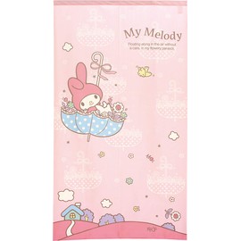 Noren Tapestry Width 33.5 x Length 59.1 inches (85 x 150 cm), My Melody Parasol (Pink) 91937