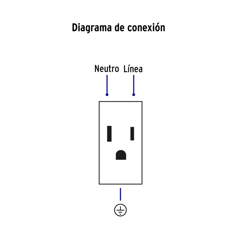 Volteck PA-COTR-LB, Placa armada blanca 3 contactos 2 polos +