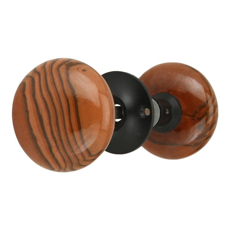 A29 Porcelain Rim Lock Door Knob Set – 2 1/4"