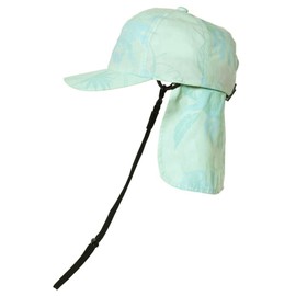 Tabarua TM2011BOTANICAL EMERALD Junior UV Surf Cap, 21.7 inches (55 cm), UPF50+, Sun Shade, Amphibious Hat
