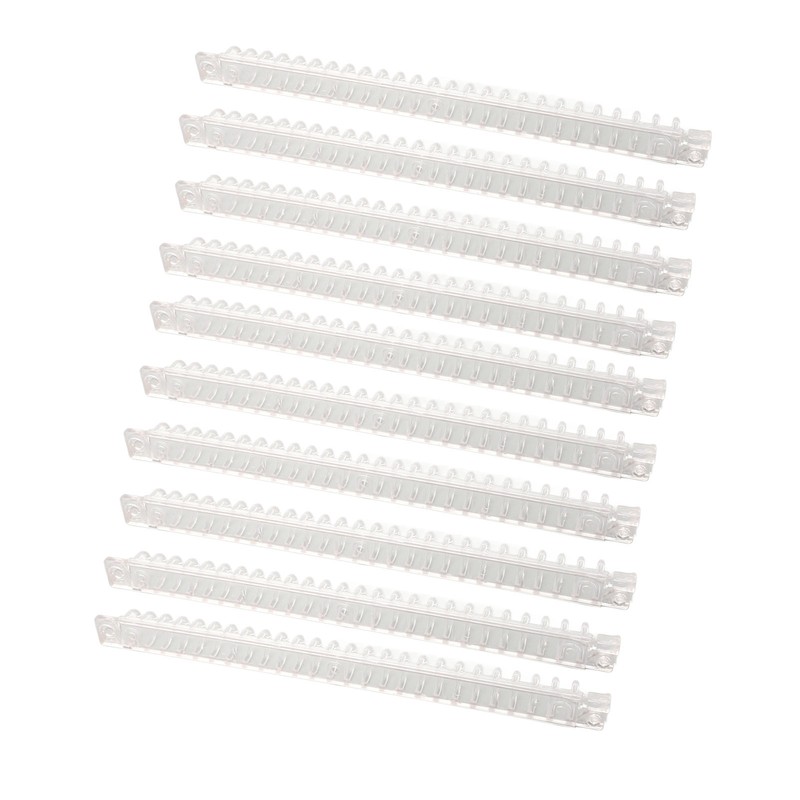 10Pcs Binding Spines Plastic Comb Spiral Coil 26 Holes 100
