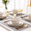 GBHOME Ceramic Dinnerware Sets for 6, 18 Pieces Stoneware Plates