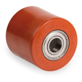 Polyurethane roller polyamide core 82 x 60 mm with ball bearing bore 20