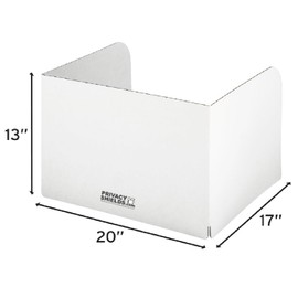 X-tra Large & Sturdy Premium™ Testing Privacy Shields - 13" Tall/40-Pack/White - No Microplastics - Many Size Options - Millions Sold Since 2003 - Test Dividers for Student Desks