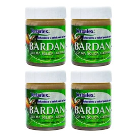 Pack 4 Pomadas De Bardana Frasco De 40g C/u Mentol