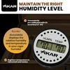 Xikar PuroTemp Round Digital Hygrometer, 10 Second Refresh Rate, Brushed