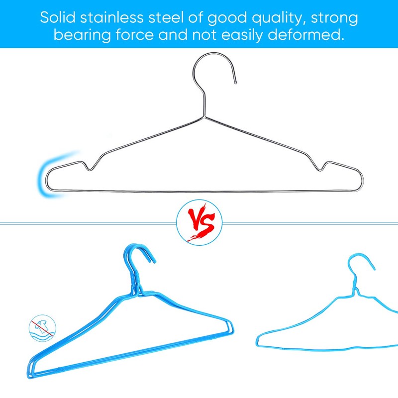Fayleeko Wire Coat Hangers 40 Pack Strong Heavy Duty Stainless