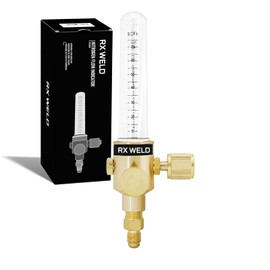 RX WELD Nitrogen Flow Indicator 1/4" SAE Flare Inlet and Outlet 50PSI