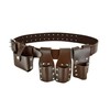 Leather Tool Belt Brown 4 Tools Holder Leather Pouch Full