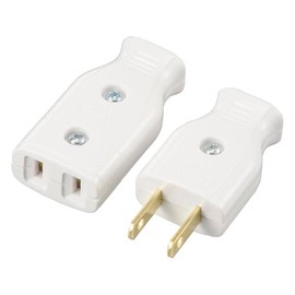 Ohm Electric HS-HST/WP 06-5372 Cord Connector Set, White