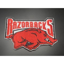 Arkansas Razorbacks Embroidered Iron On Patch