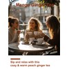 TeeLux Mango Ginger Tea, Zesty Ginger Root & Warm Cinnamon
