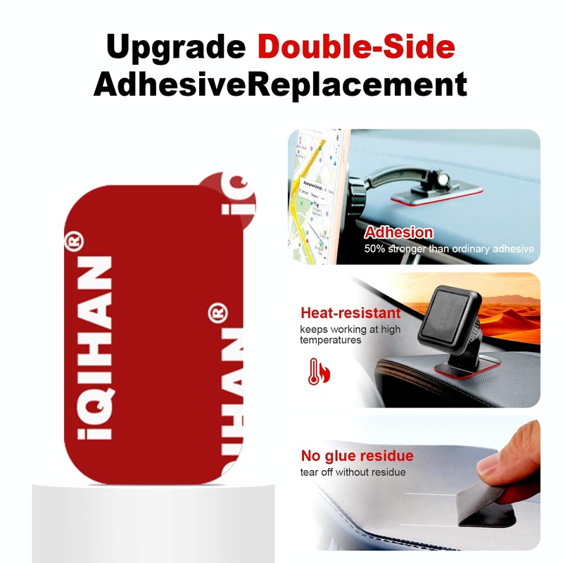 Sticky Adhesive Pads Replacement for Car Dashboard Magnetic Phone Mount