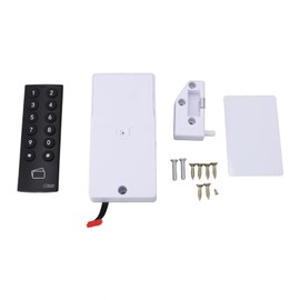 Cabinet Password Lock Smart Sensitive Touch Keypad Electronic Drawer Lock with Card for Locker Wardrobe File Cabinet Black