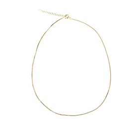 Gold Necklace Chains for Women Girls Gold Necklace for Women Thin Gold Chain Necklaces for Women 15 Inch Gold Chain for Women Gold Plated Box Chain Necklace for Women Girls