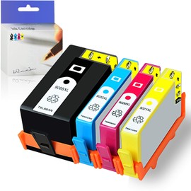 KCMYTONER Remanufactured High Yield Ink Cartridge 902XL 906XL 906 XL Combo Pack Compatible for HP OfficeJet Pro 6960 6968 6970 6974 6975 6978 All-in-One Printer (1 Black,1 Yellow,1 Cyan,1 Magenta)