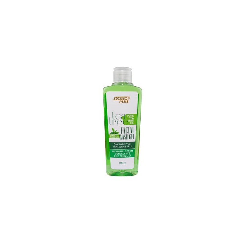 Softto+Plus Tea Tree Facial Wash Gel - Gesündere, strahlend schöne
