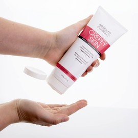 Advanced Clinicals Crepey Skin Care Treatment Body Lotion | Crepe Skin Wrinkle Eraser Moisturizer | Collagen Cream | Vitamin E Cream | Arnica Bruise Cream W/Horse Chestnut, Fragrance-Free, 8 Fl Oz