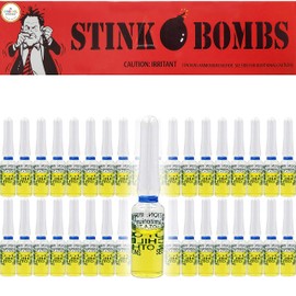 The Dreidel Company Hilarious Stink Vials Prank Kit - 3-Pack of Nasty Odor Glass Bottles for Epic Jokes (12-Pack (36 Vials))