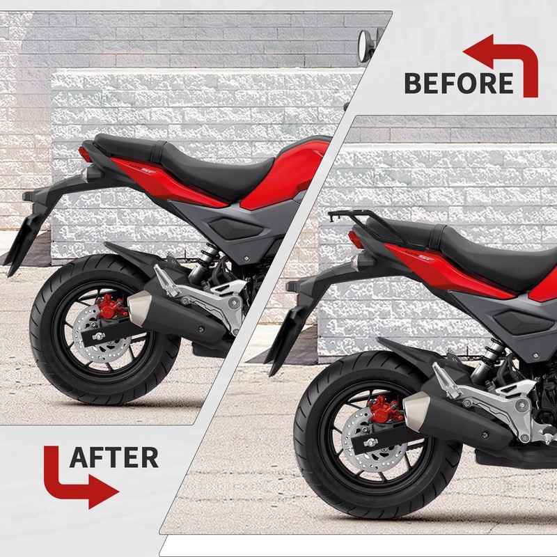 PSLER Rear Luggage Rack for Grom MSX125 2016-2020, Motorcycle Iron