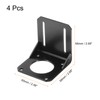 sourcing map Motor Bracket Motor Mounting Holder 68x65x68mm Black for
