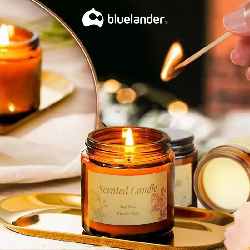 Bluelander 6 Velas Aromáticas Decorativas 100% Soya Aromaterapia 3.5oz