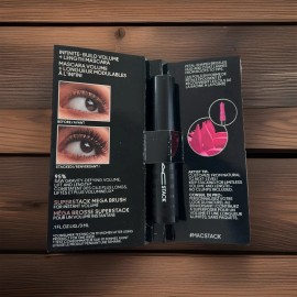 M·A·C 4 X /MAC STACK MASCARA Superstack Mega Brush Black MASCARA .1 Fl oz EACH!!