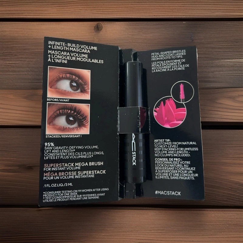 M·A·C 4 X /MAC STACK MASCARA Superstack Mega Brush Black