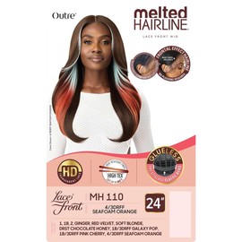 Outre Lace Front Wig - Melted Hairline - MH 110 (1B/3DRFF GALAXY POP)
