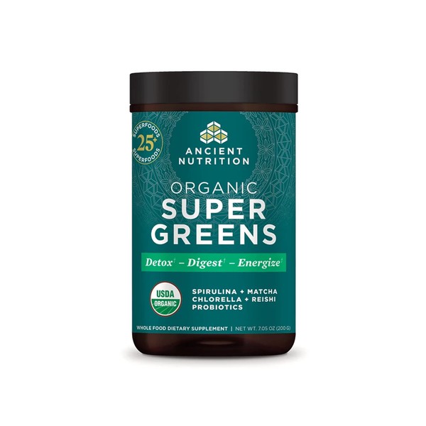 Ancient Nutrition Super Greens Powder by Ancient Nutrition, Organic Superfood