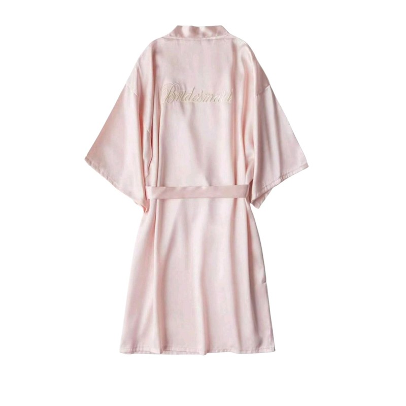 Kimono Bride White | Bridesmaid Pink | Robe Short |