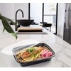 Hyper Mart [10 Pack 1 Compartment BPA Free Reusable Meal