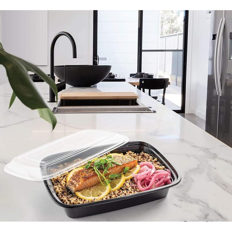 Hyper Mart [10 Pack 1 Compartment BPA Free Reusable Meal