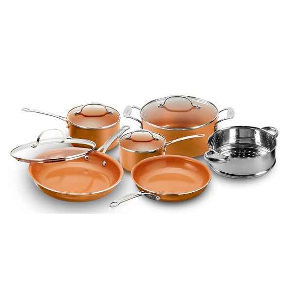 Gotham Steel 10-Piece Kitchen Set with Non-Stick Ti-Cerama Coating by